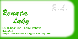 renata laky business card